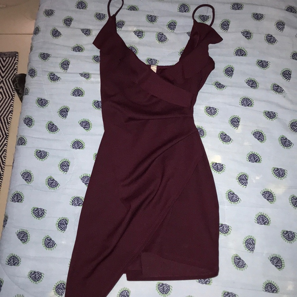 Burgundy Dress -Size Small